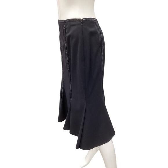 Escada 2 Piece Set Blazer & Skirt Women’s SZ 12 Cotton Blend Heart Closure Navy - Picture 8 of 10